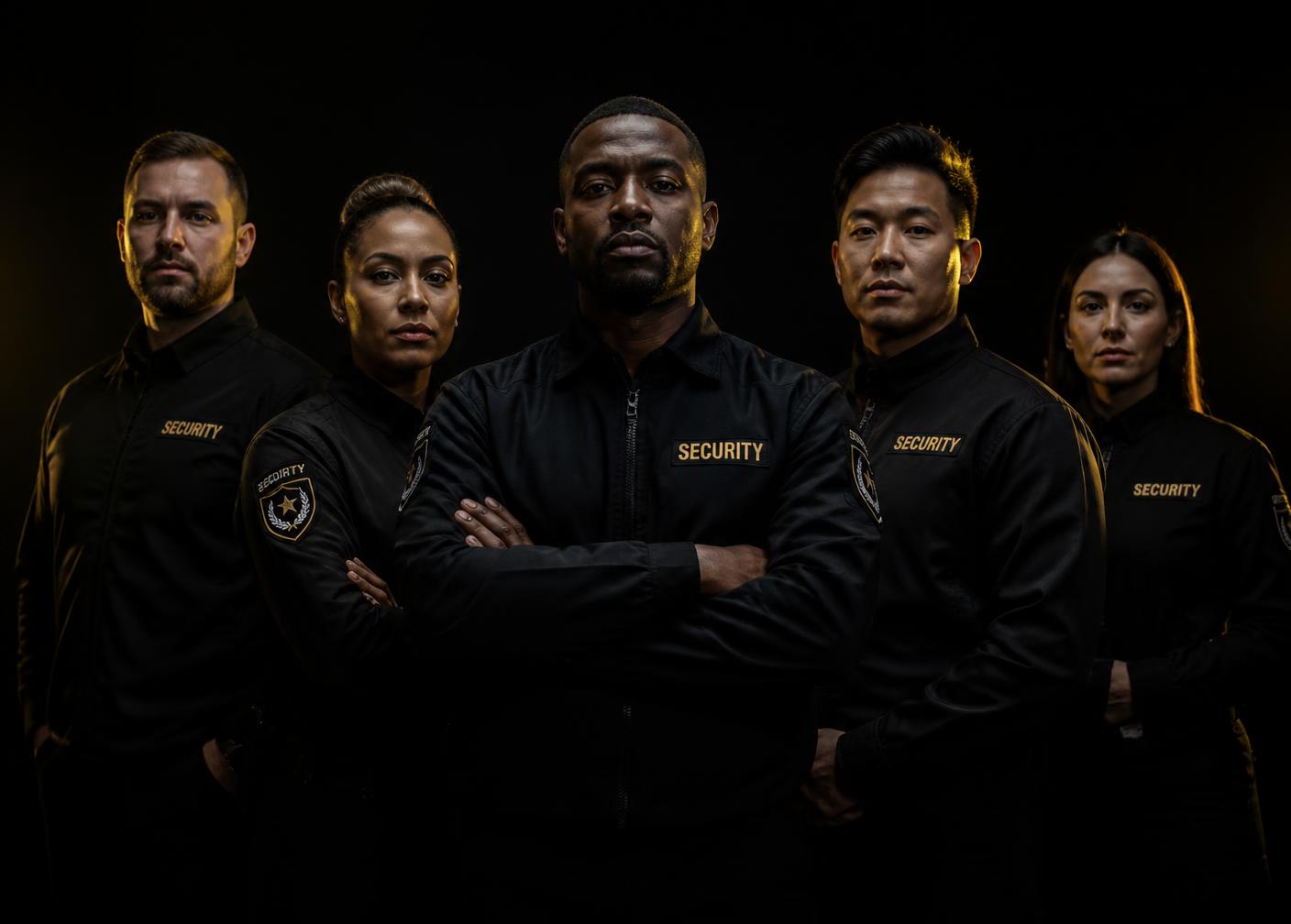 Colaboradores uniformizados do Grupo Dominare